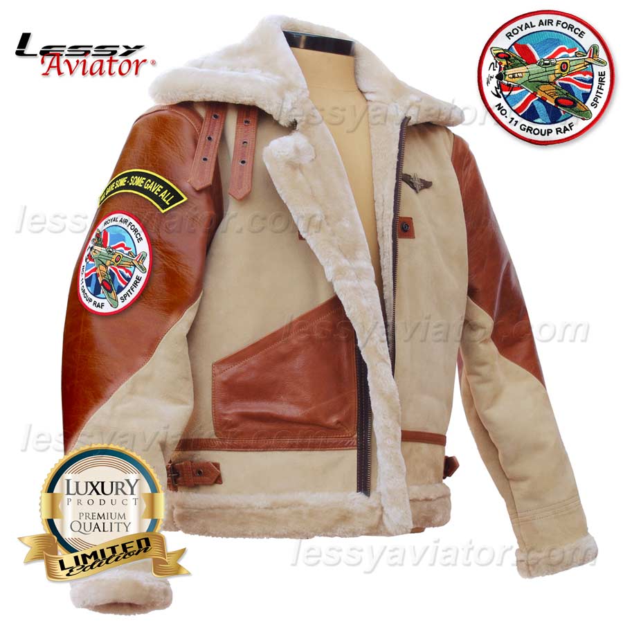 Jacket Er B3 Wwii Spitfire British Royal Air Force R A F B3 Jacket Er Lessy Aviator